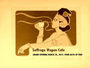 Opening of Suffrage Wagon Cafe